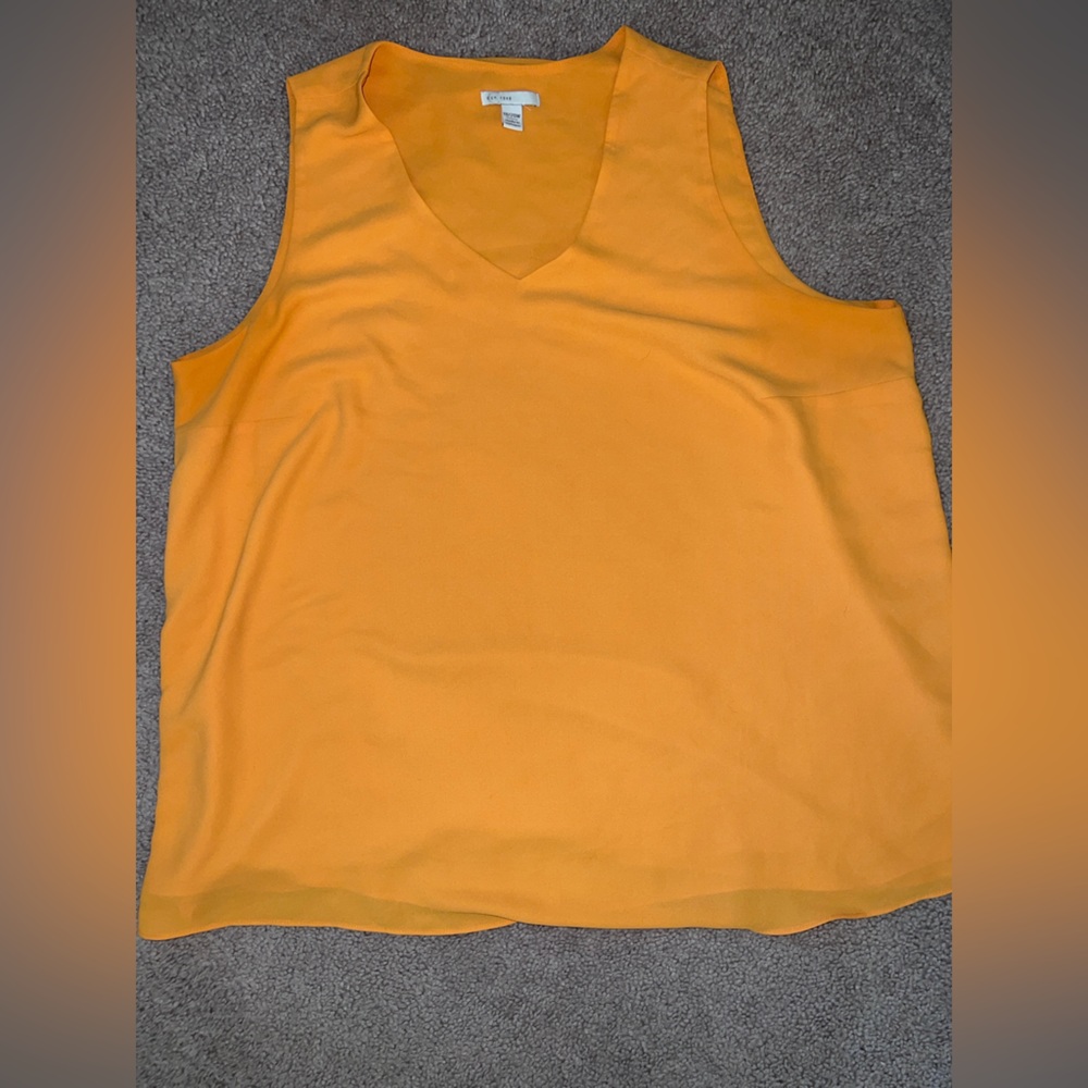 Cato Orange Sleeveless Top